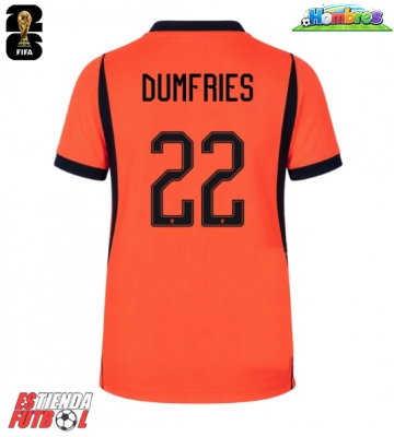Países Bajos Denzel Dumfries #22 Primera Equipación Mundial 2026 Manga Corta